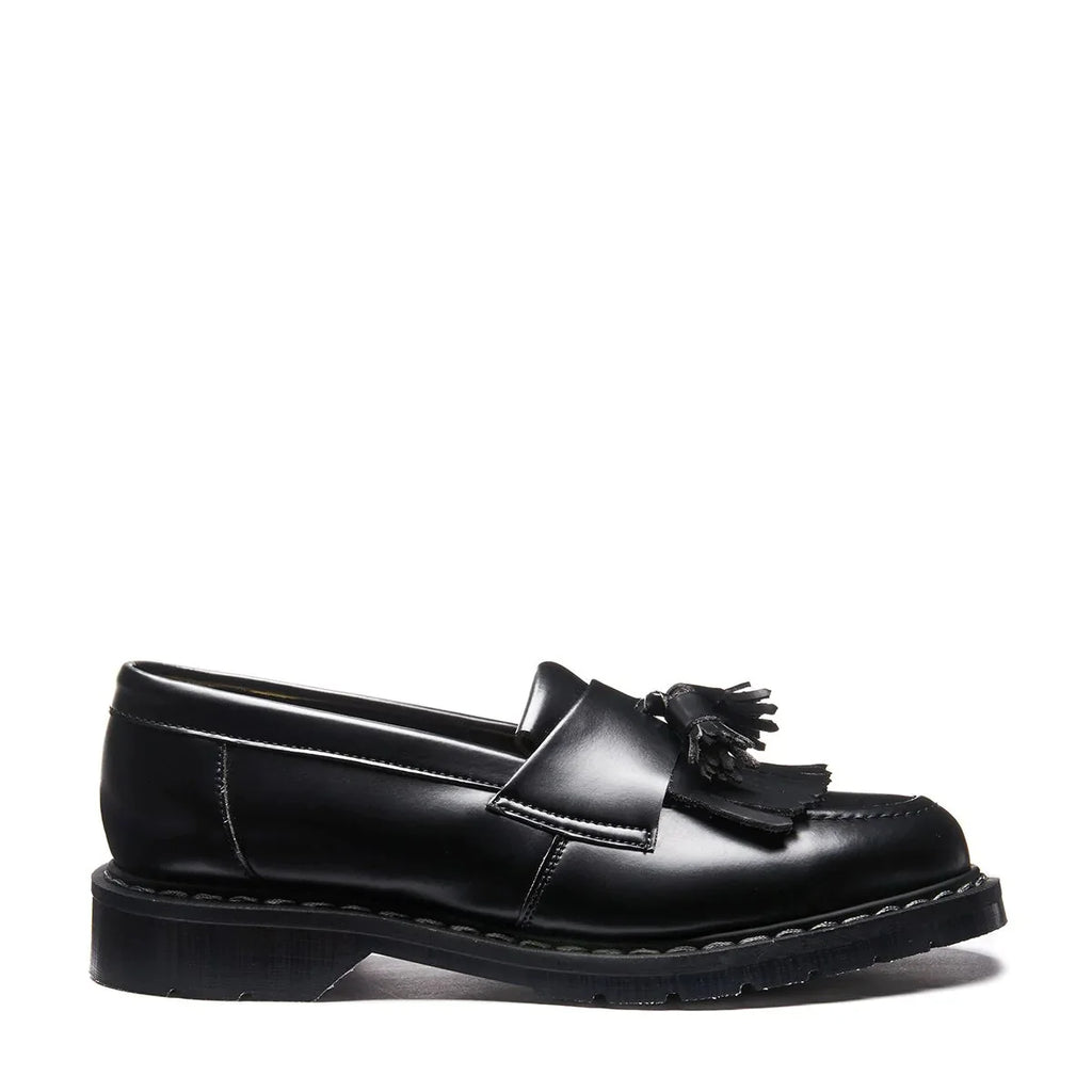 Solovair Tassel Loafer Vegan in Black Hi-Shine