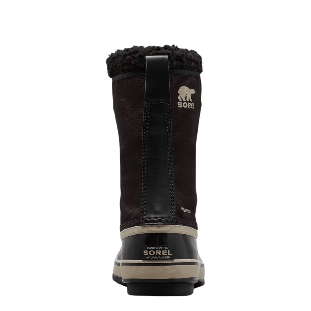 Sorel Men's 1964 Pac Nylon Waterproof Boot in Black/Ancient Fossil