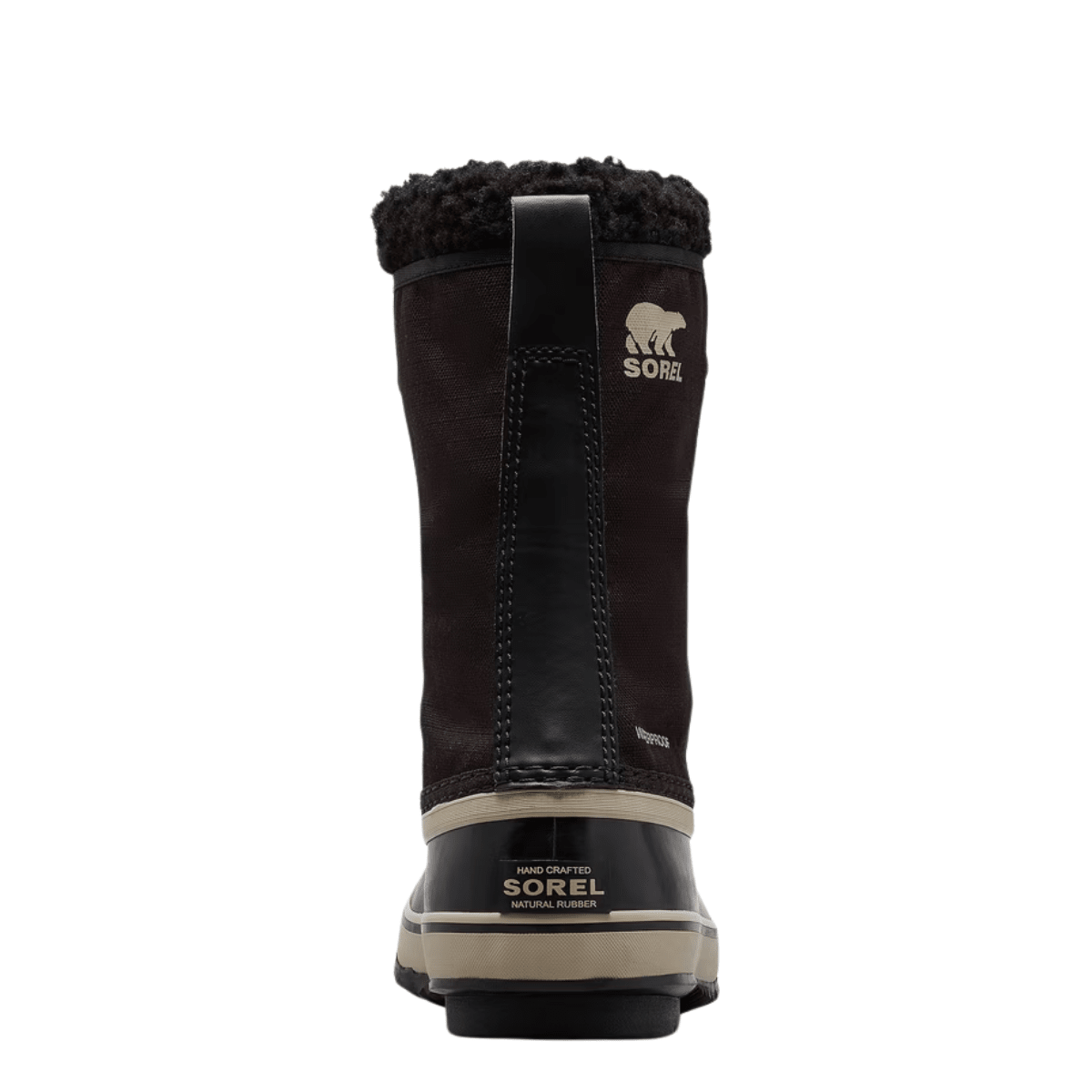 Sorel Men's 1964 Pac Nylon Waterproof Boot in Black/Ancient Fossil