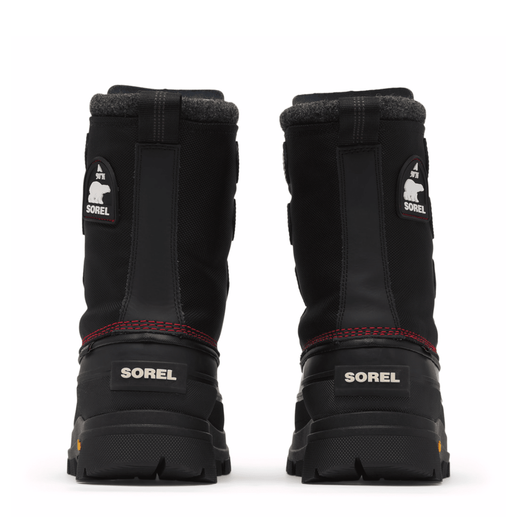 Sorel Men's Caribou Horizon GTX in Black/Bright Red