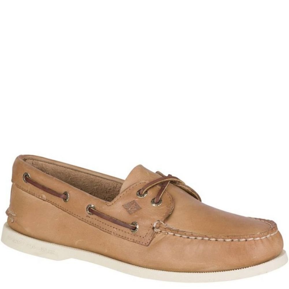 Sperry Men's Authentic Original 2-Eye Boat Shoe in Cream