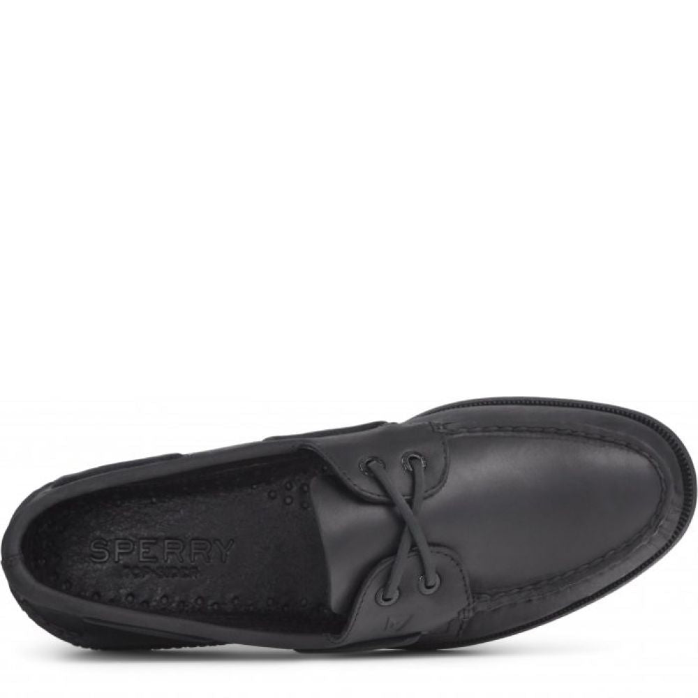 Sperry Men's Authentic Original 2 Eye Boat Shoes in Black