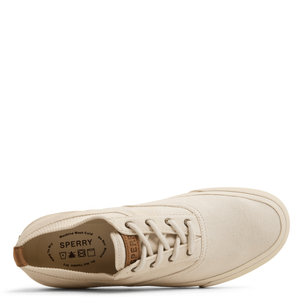 Sperry Men's Striper II Knit Sneaker in Bone