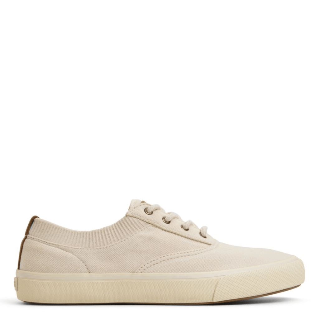 Sperry Men's Striper II Knit Sneaker in Bone