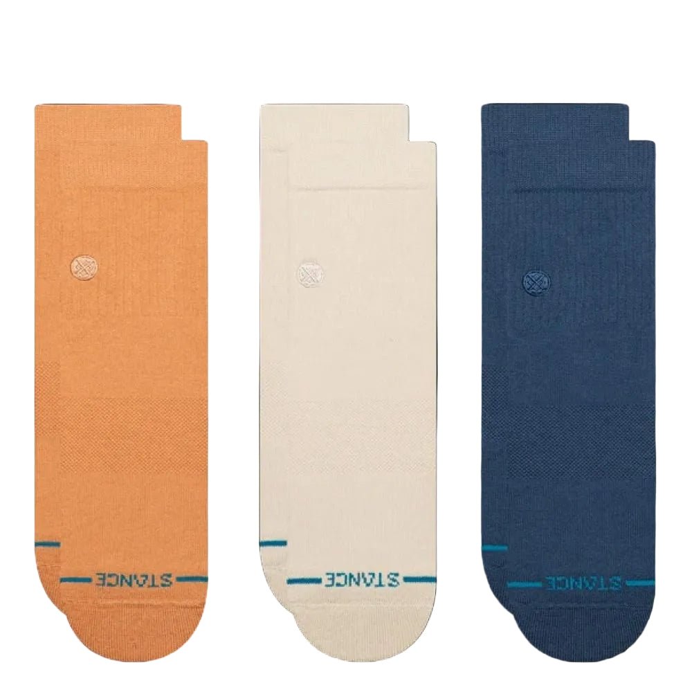Stance Icon Quarter Sock 3 Pack in Mango