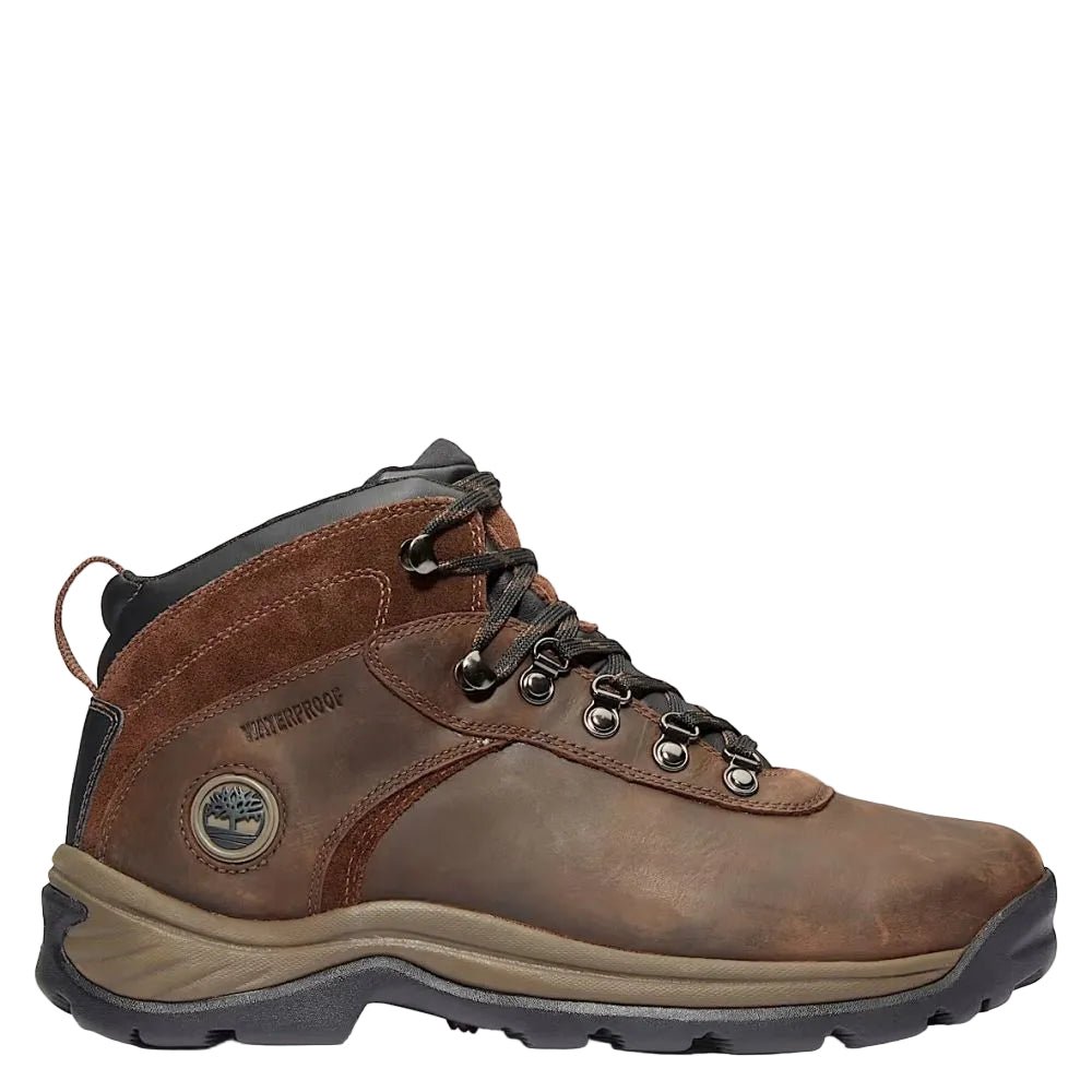 Timberland Men's Flume Waterproof Hiking Boot in Dark Brown