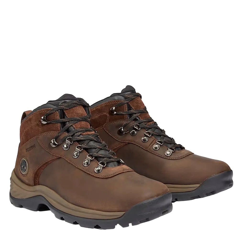 Timberland Men's Flume Waterproof Hiking Boot in Dark Brown