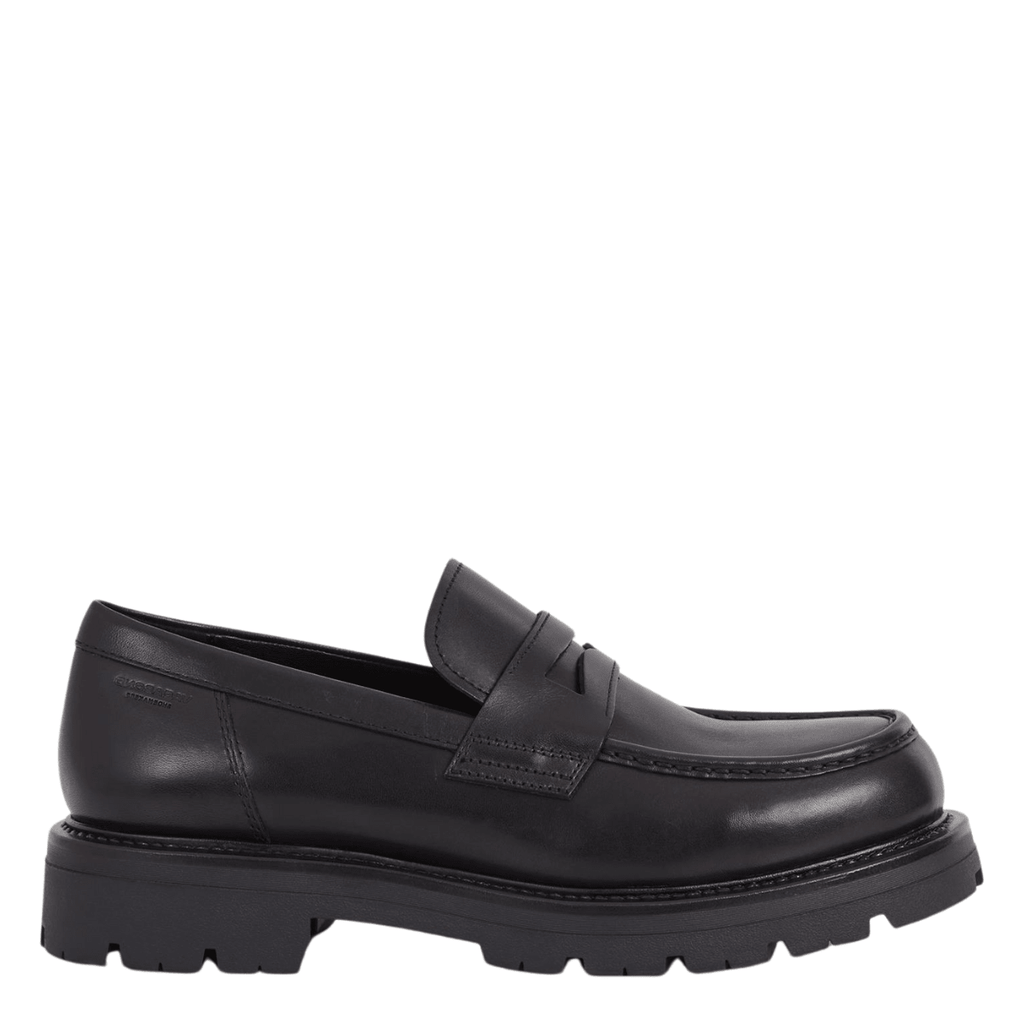 Vagabond Men's Cameron Loafers in Black Leather