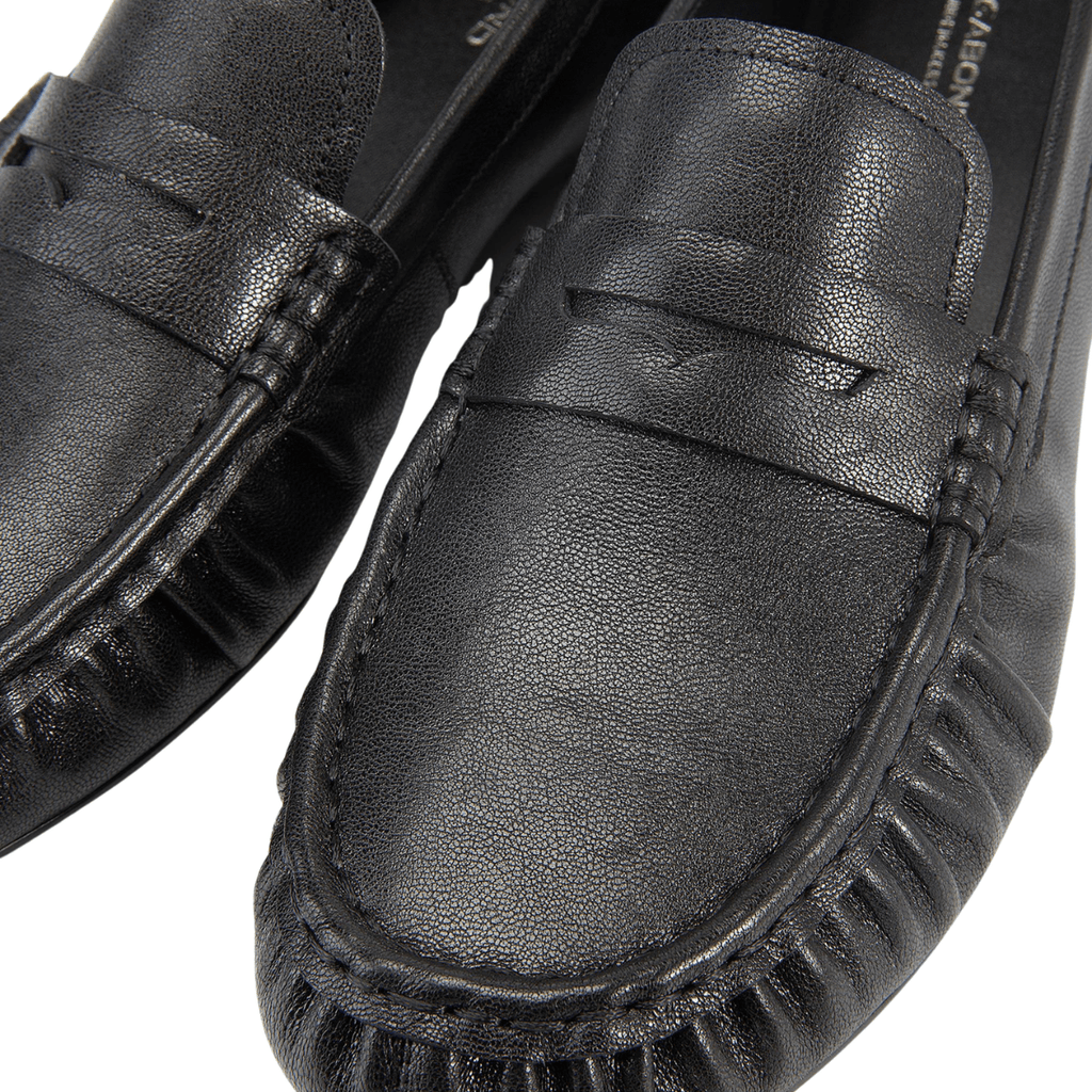 Vagabond Women's Aleya Loafers in Black Leather