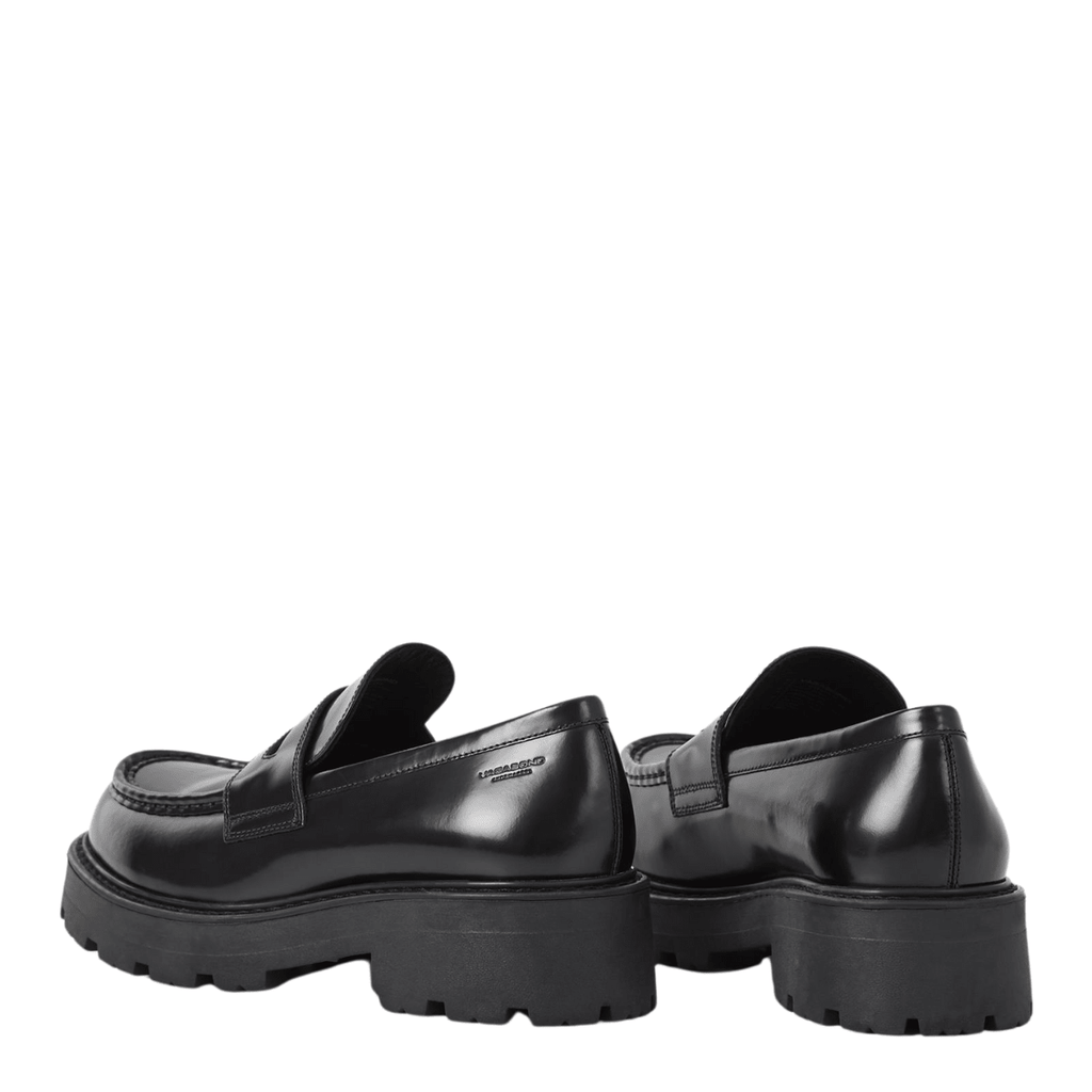 Vagabond Women's Cosmo 2.0 Loafers in Black Polished Leather