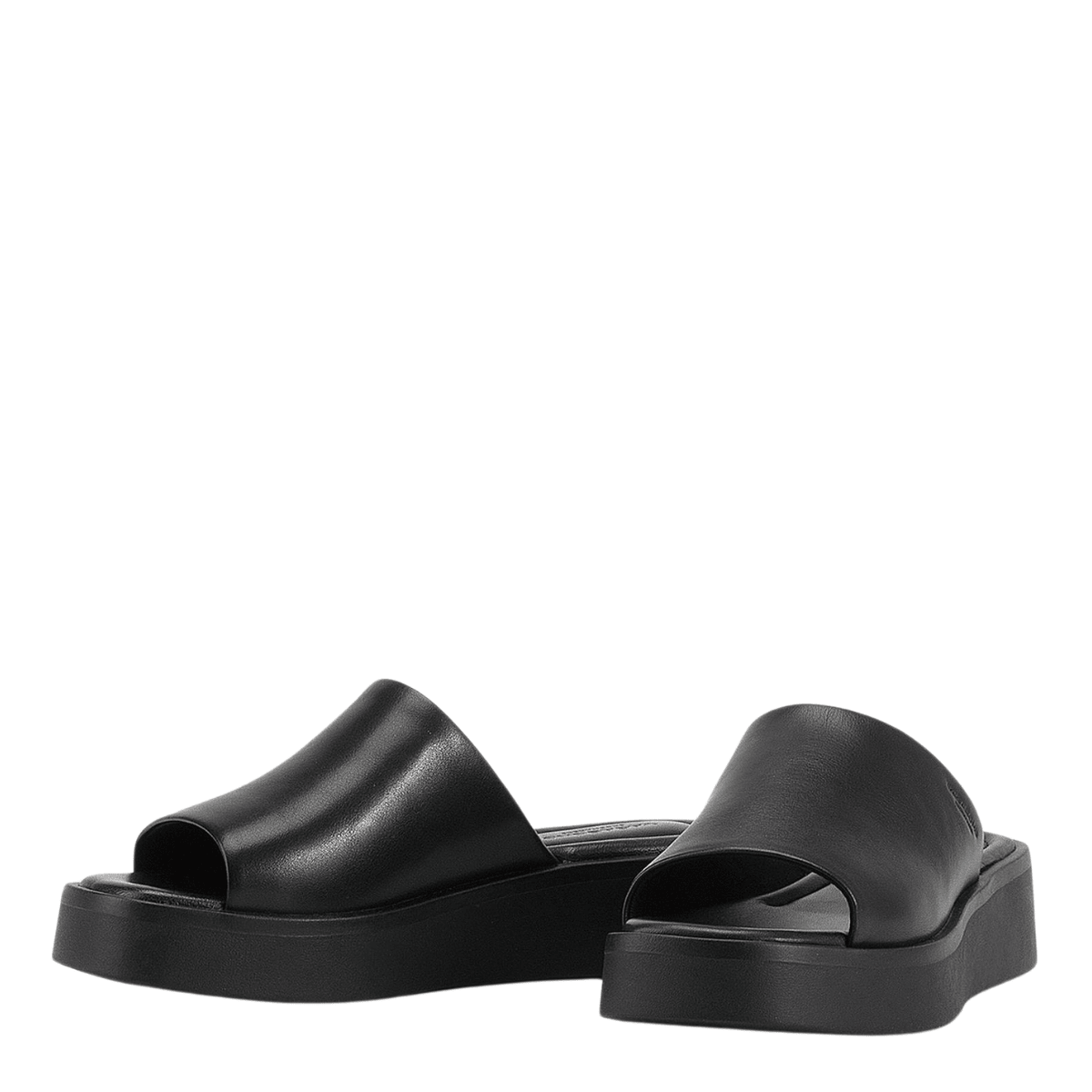 Vagabond Women's Danya Flatform Sandals in Black Leather